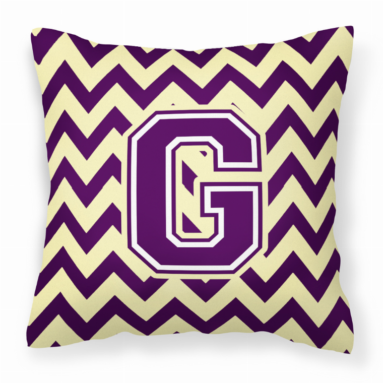 Letter Chevron Fabric Decorative Pillow - 638508320285