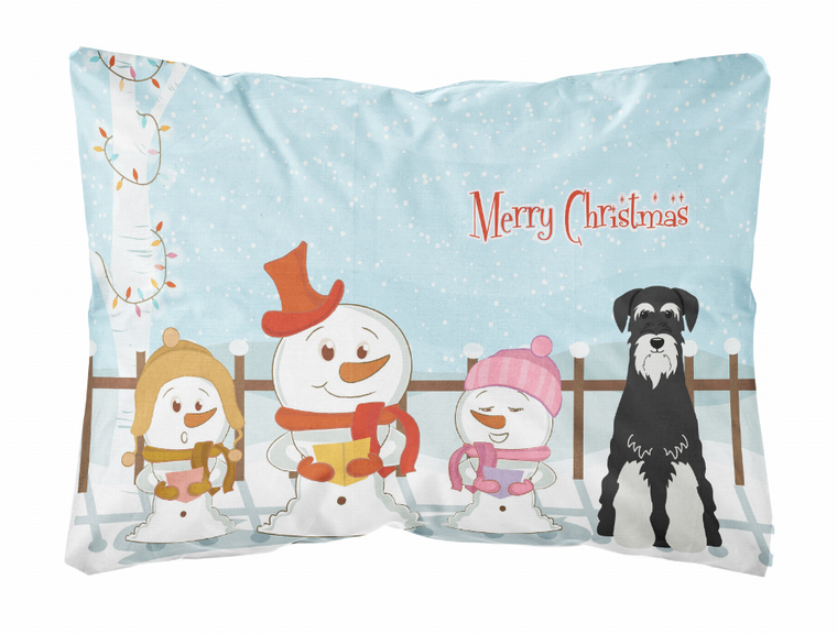 Caroline?s Treasures Merry Christmas Carolers Dog Artwork Decorative Canvas Pillow, 12x16