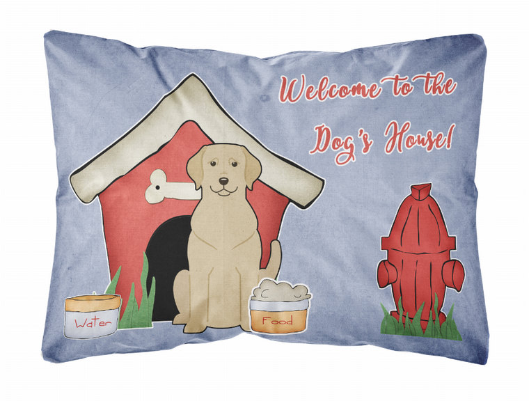 Carolines Treasures, Inc Dog House Collection Canvas Fabric Decorative Pillow, Canvas Material, 12x16 Inches