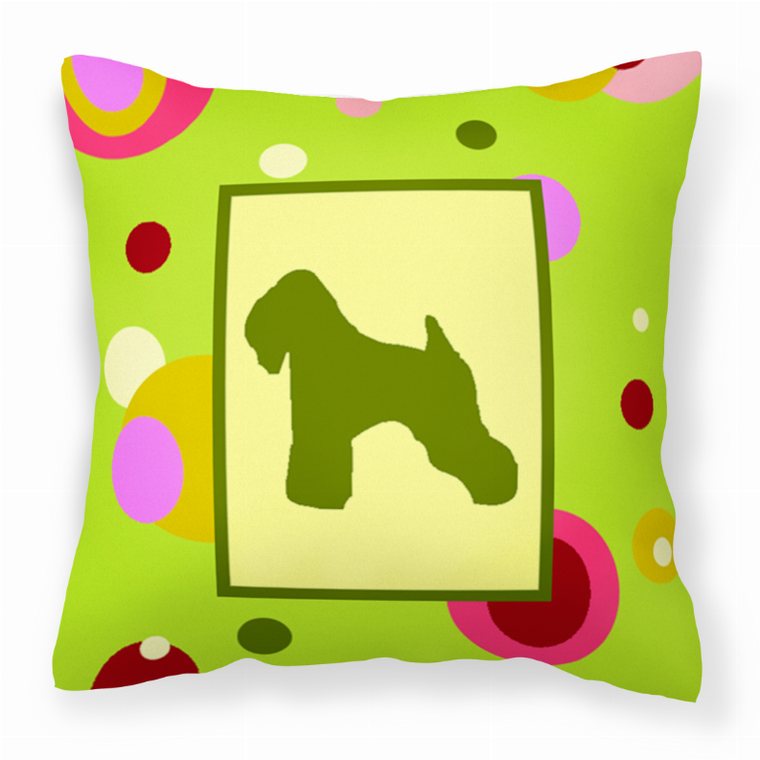 Carolines Treasures Dog Portrait/Landscape Painting Fabric Decorative Pillow, 12x16 Inches, Polyester, joyful comfy