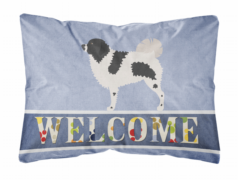 Welcome Dog Art Canvas Fabric Decorative Pillow Style 2 - 638508980847