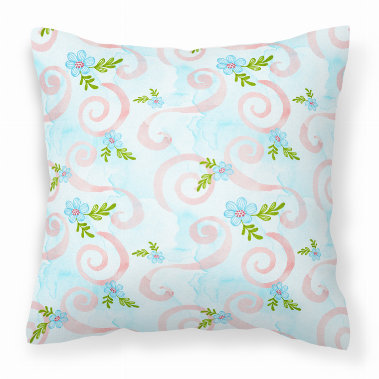 Watercolor Floral Art Canvas Fabric Decorative Pillow - 638508886422