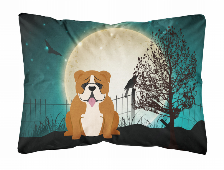 Carolines Treasures, Inc Halloween Dog Art Canvas Fabric Decorative Pillow, 12x16 Inches, Water Resistant