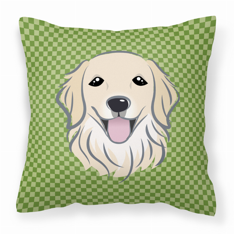Carolines Treasures, Inc Dog Breed Checkered Fabric Decorative Pillow, 18 x 18 Inches, Soft Sofa Cushion