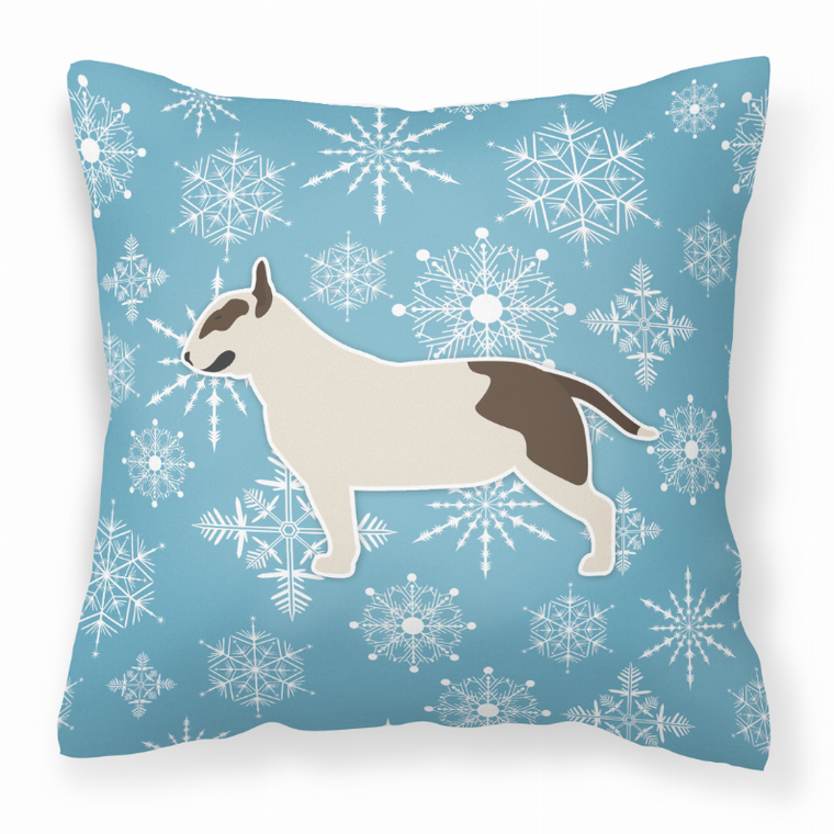 Winter Snowflake With Dog Fabric Decorative Pillow - 638508515612