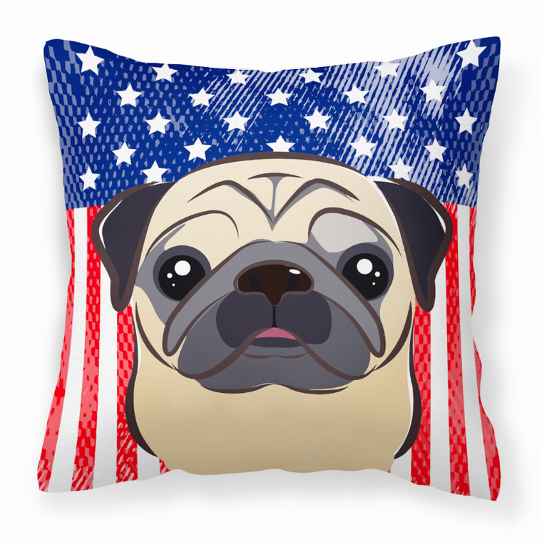 USA Design with Dog Fabric Decorative Pillow - 638508244963