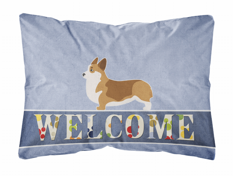 Welcome Dog Art Canvas Fabric Decorative Pillow - 638508702166