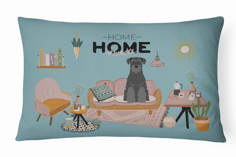 Carolines Treasures Sweet Home Dog Art Canvas Fabric Decorative Pillow, 12x16 Inches, Polyester, Soft Indoor
