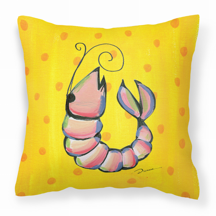 Carolines Treasures Sealife Painting Fabric Decorative Pillow, 14x14 Inches, Polyester, marine soft