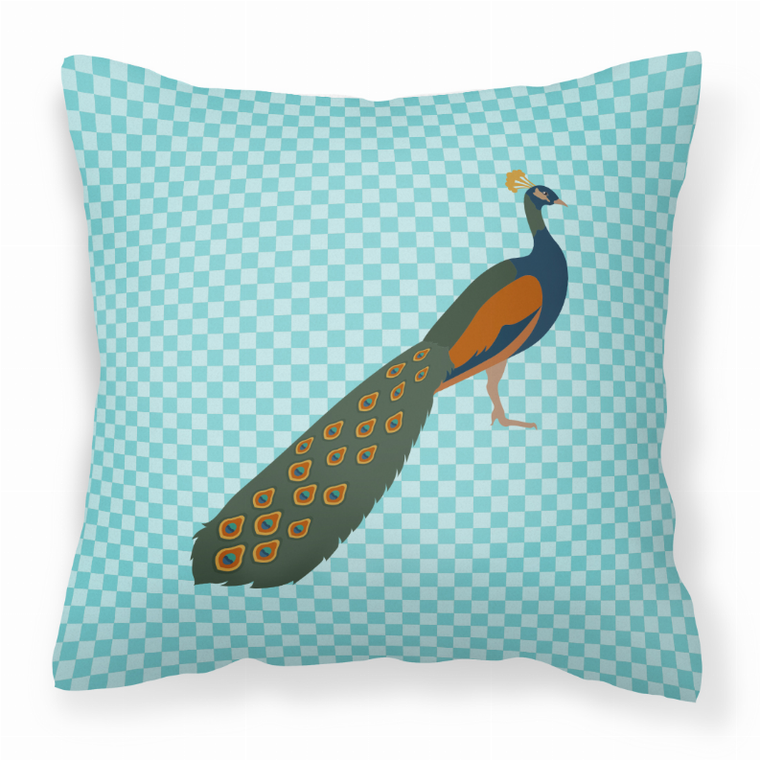 Blue Check Themed Fabric Decorative Pillow - 638508937049