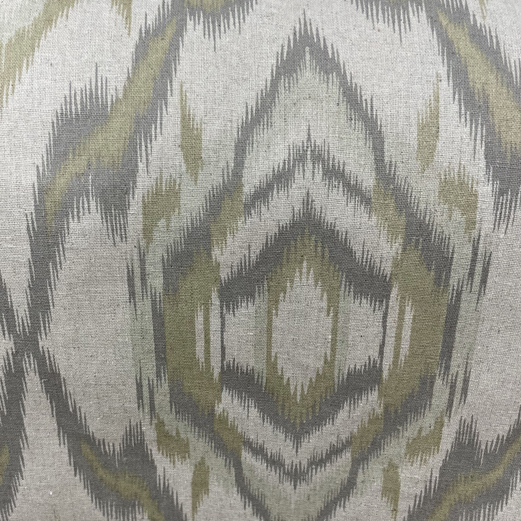 Plutus Brands Ikat Dream Pillow Gray Citrine Handmade