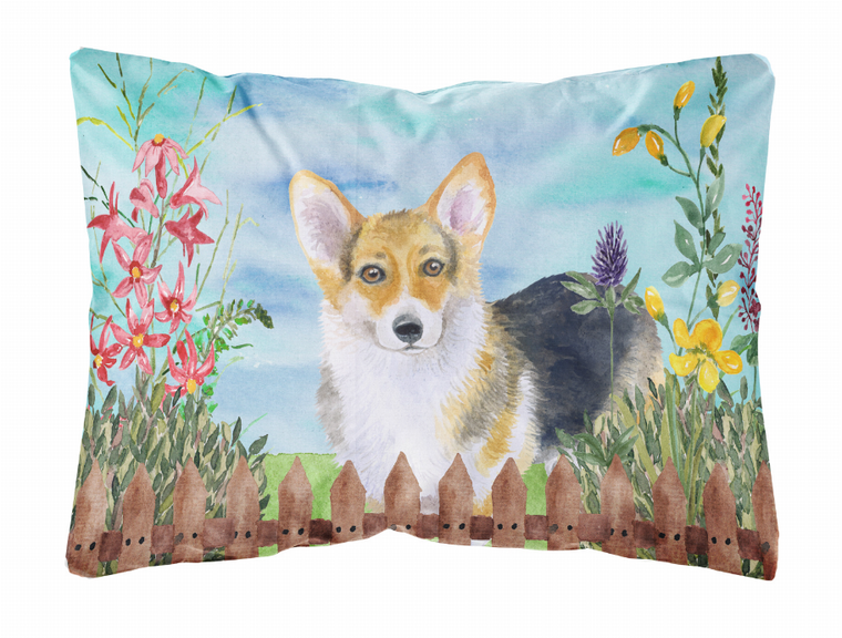 Spring Dog Art Canvas Fabric Decorative Pillow - 652259182503