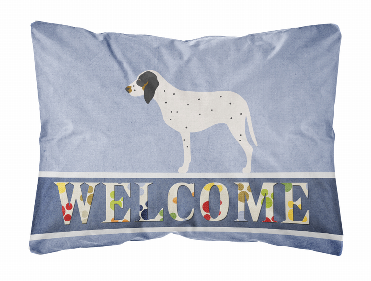 Welcome Dog Art Canvas Fabric Decorative Pillow Style 2 - 638508980779