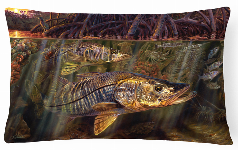 Carolines Treasures Sealife Painting Print Canvas Fabric Decorative Pillow, 12 X 16 Inches 