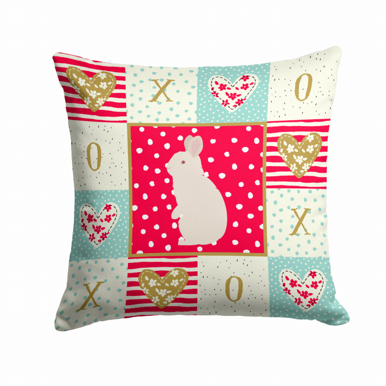 Carolines Treasures Animal Art Love Fabric Decorative Pillow Outdoor Style, 14x14 Inches, Outdoor