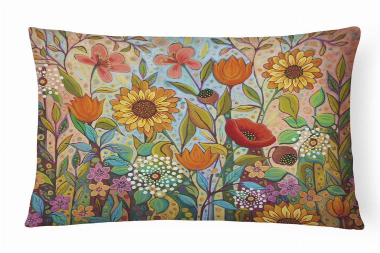Caroline's Treasures Flowers/Trees/Plants Painting Fabric Decorative Pillow, 12x16 Inches, Nature Inspired