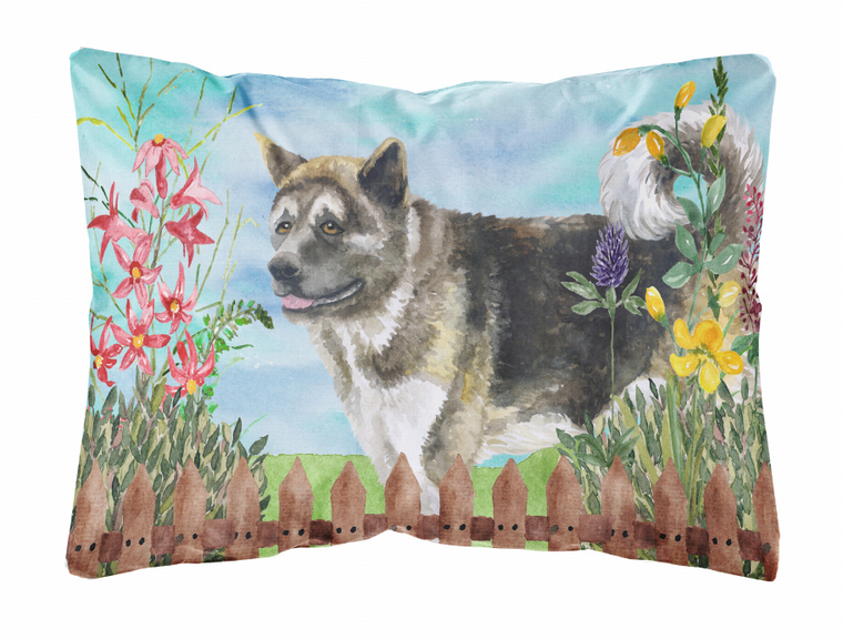 Spring Dog Art Canvas Fabric Decorative Pillow - 652259182770