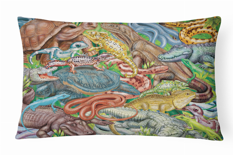 Carolines Treasures Bird Painting Fabric Decorative Pillow, 12x16 Inches, Polyester Vibrant Artwork