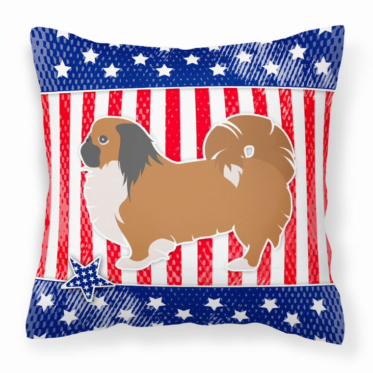 USA Design with Dog Fabric Decorative Pillow - 638508509215