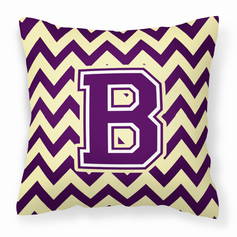 Letter Chevron Fabric Decorative Pillow - 638508320230