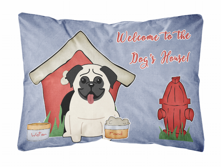 Carolines Treasures Dog House Collection Canvas Fabric Decorative Pillow, 12x16 Inches                                              