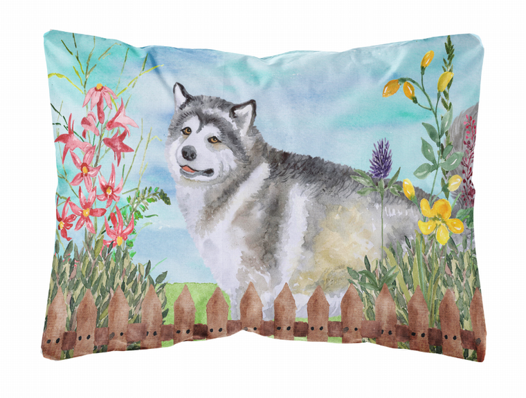 Spring Dog Art Canvas Fabric Decorative Pillow - 652259182466