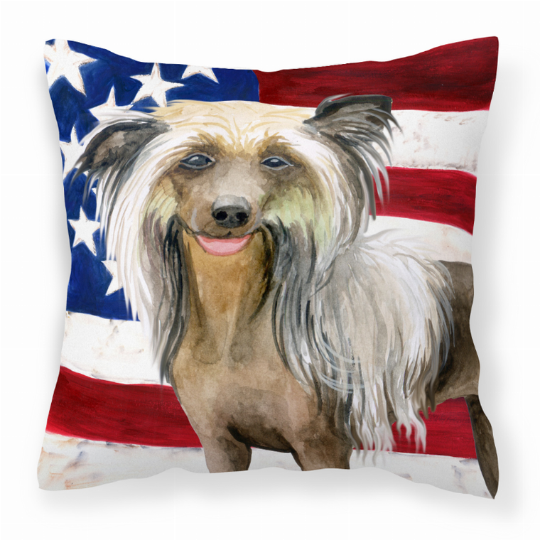 Patriotic With Dog Fabric Decorative Pillow - 652259221356