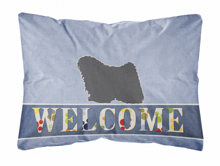 Welcome Dog Art Canvas Fabric Decorative Pillow - 638508702593