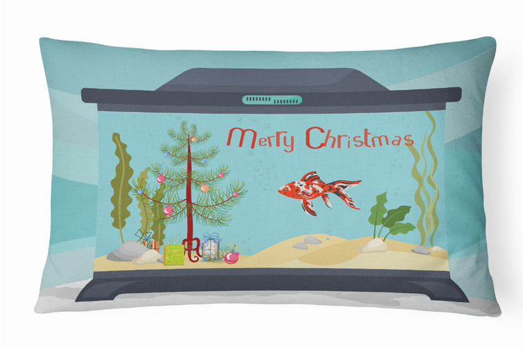 Carolines Treasures Sealife Art Merry Christmas Canvas Fabric Decorative Pillow, Canvas, 12x16 Inches, Indoor Pillow