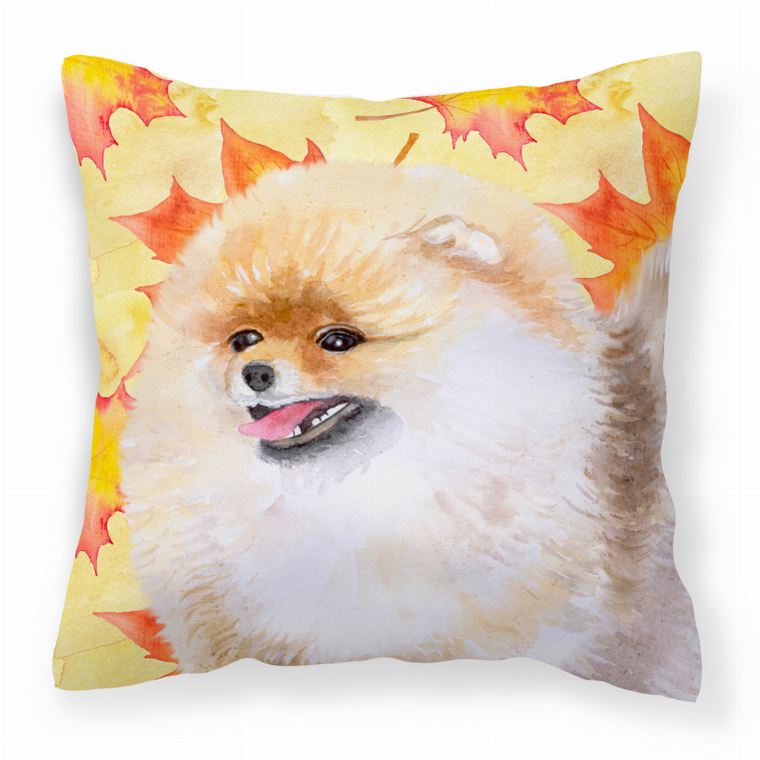 Dog With Fall Design Fabric Decorative Pillow - 652259224197