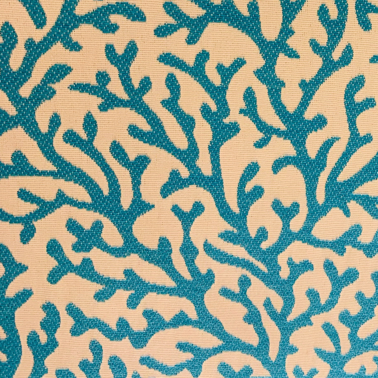 Plutus Brands Plutus Marlin Vines Blue, cream Floral Luxury Designer Premium Decorative Throw Pillow