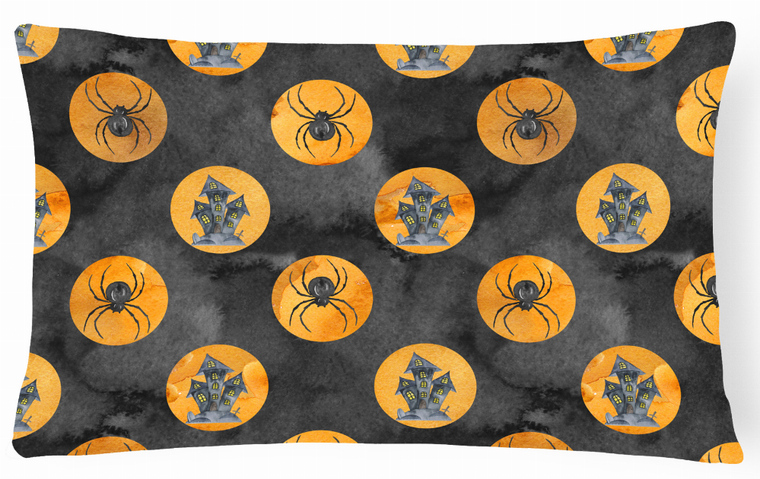 Watercolor Halloween Art Canvas Fabric Decorative Pillow - 638508885913