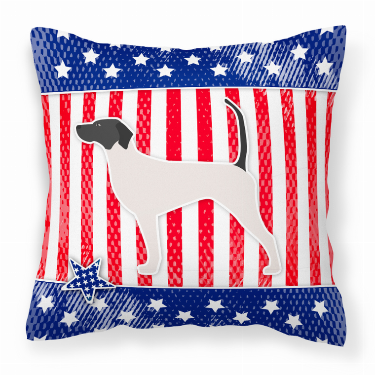 USA Design with Dog Fabric Decorative Pillow - 638508508782