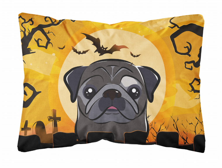 Carolines Treasures Halloween Dog Art Canvas Fabric Decorative Pillow, 12x16 Inches, Polyester Comfort