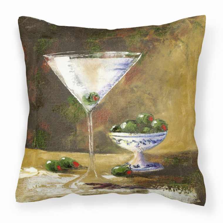 Carolines Treasures Food/Drink Painting Fabric Decorative Pillow, Full Color, 14x14 Inches Lively