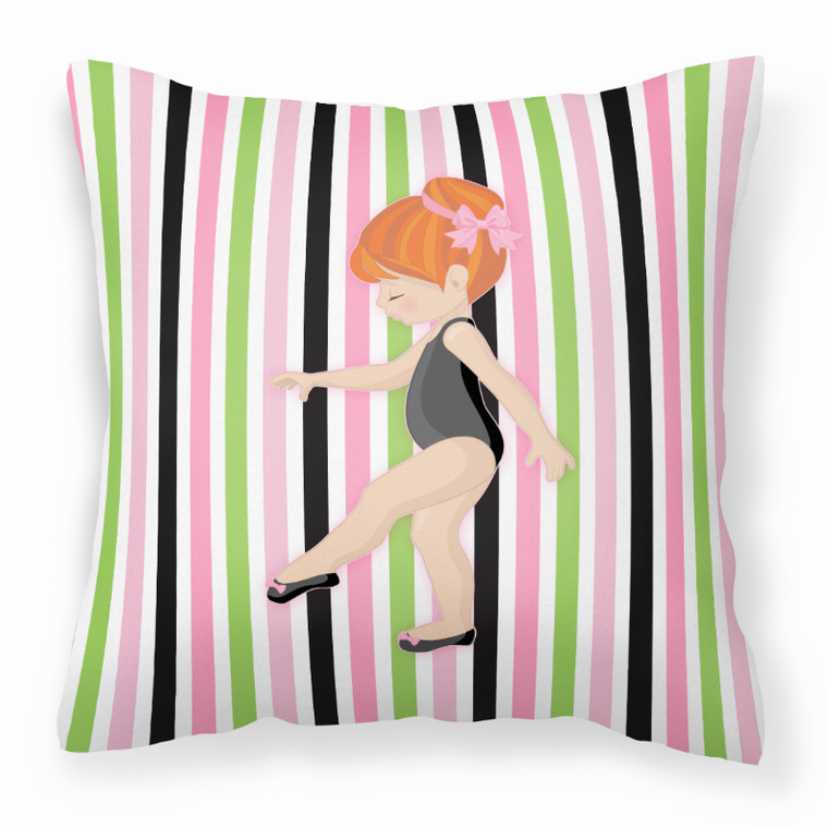 Ballerina Themed Fabric Decorative Pillow - 638508654656