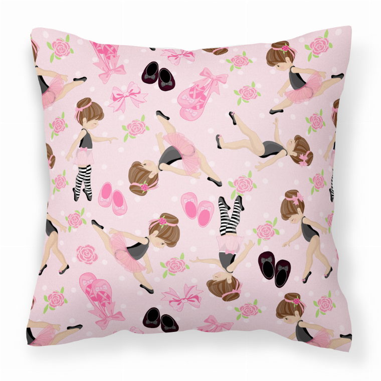 Ballerina Themed Fabric Decorative Pillow - 638508654762