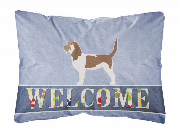 Welcome Dog Art Canvas Fabric Decorative Pillow - 638508701862