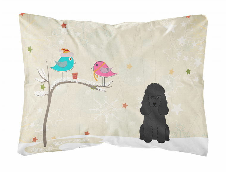 Carolines Treasures Christmas Presents Between Friends Dog Art Canvas Decorative Pillow, Canvas, 12x16 Inches, Cozy Throw