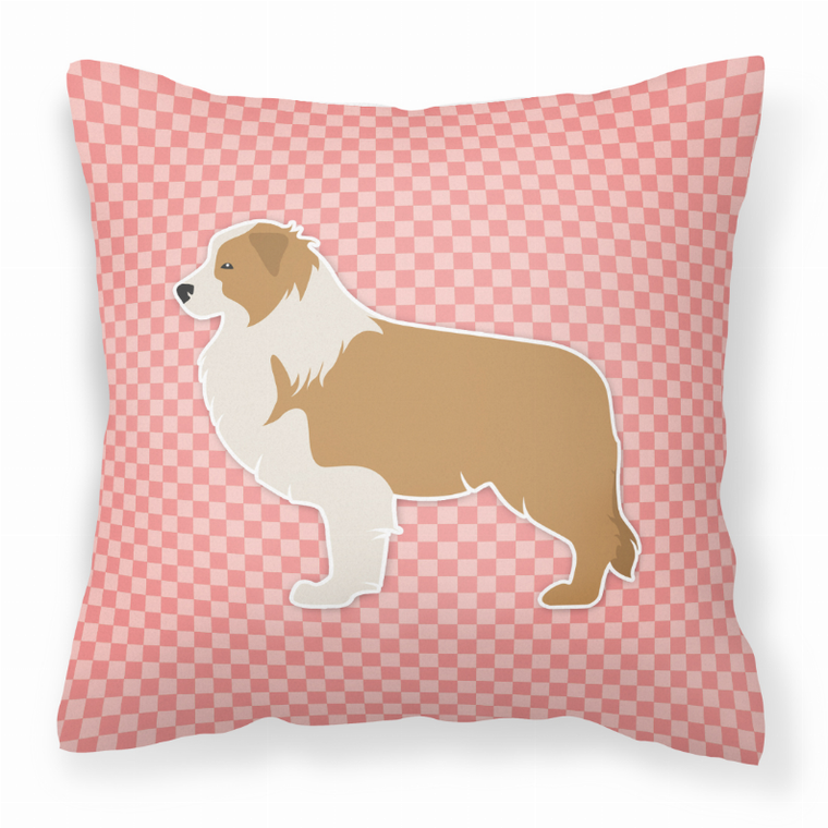 Dog Profile Checkerboard Design Fabric Decorative Pillow - 638508511058
