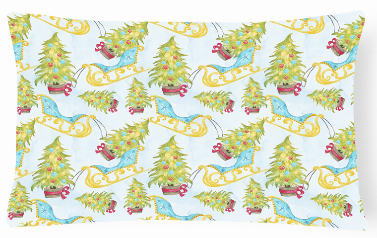 Watercolor Christmas Art Canvas Fabric Decorative Pillow - 638508885487