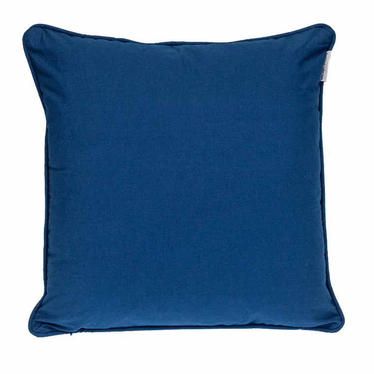 Parkland Collection Transitional Geometric Blue Square 20" x 20" Pillow - 025773021700