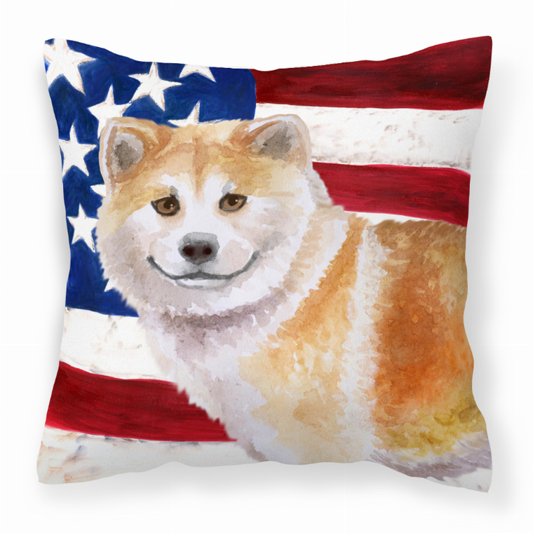 Patriotic With Dog Fabric Decorative Pillow - 652259221547