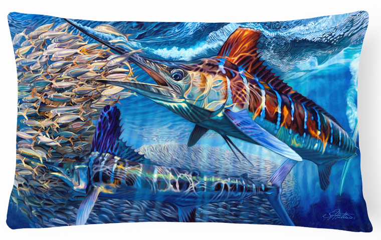 Sealife Painting Print Canvas Fabric Decorative Pillow - 194030009765