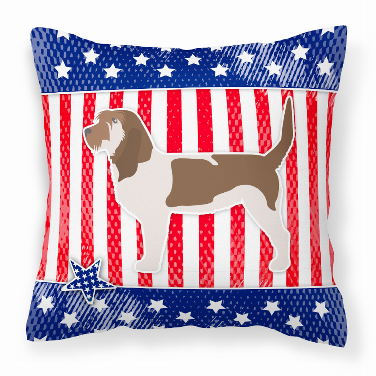 USA Design with Dog Fabric Decorative Pillow - 638508508737