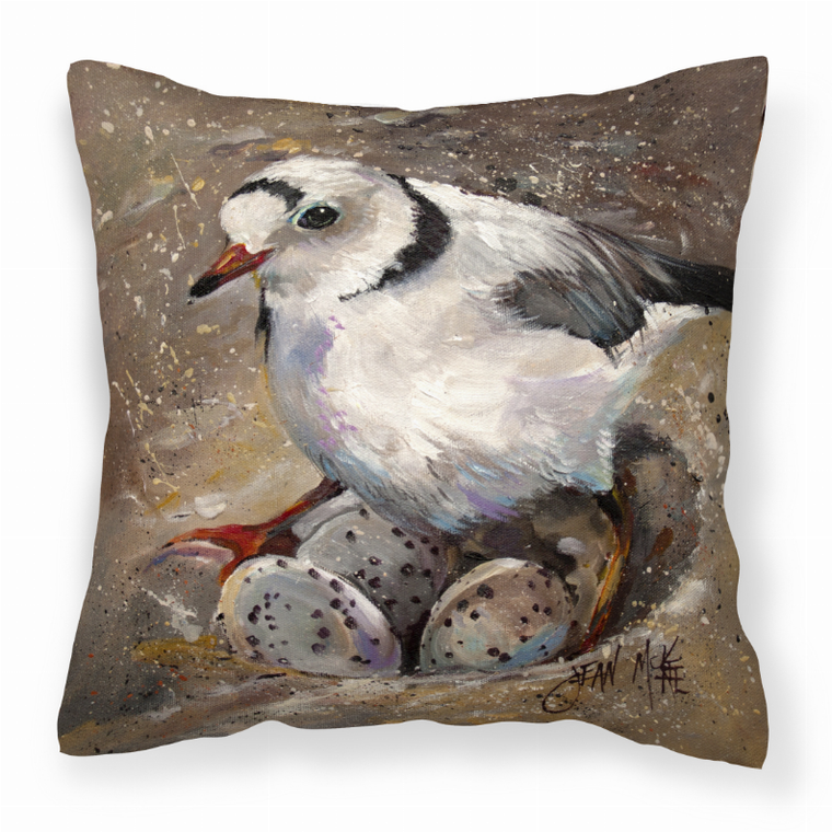 Carolines Treasures Bird Painting Fabric Decorative Pillow, 14x14 Inches, Polyester, comfy, vibrant