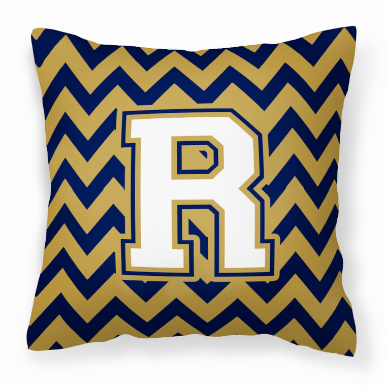 Letter Chevron Fabric Decorative Pillow - 638508320131