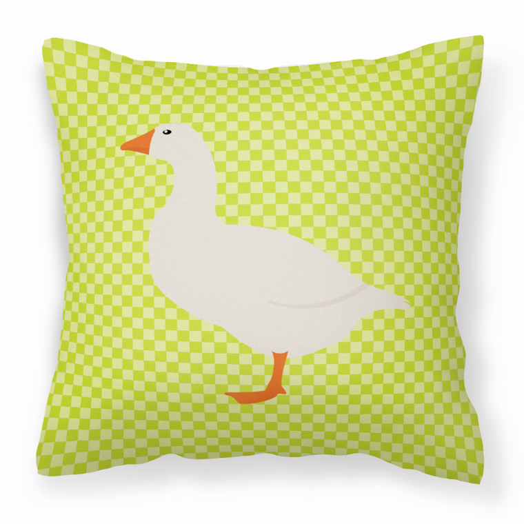 Green Check Themed Fabric Decorative Pillow - 638508933317