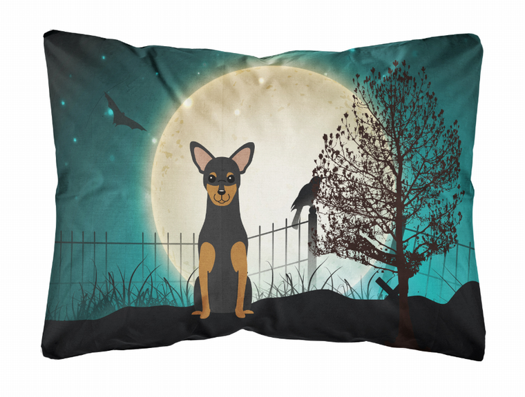 Carolines Treasures, Inc Halloween Dog Art Canvas Fabric Decorative Pillow, Multi-Color, 12x16 Inches