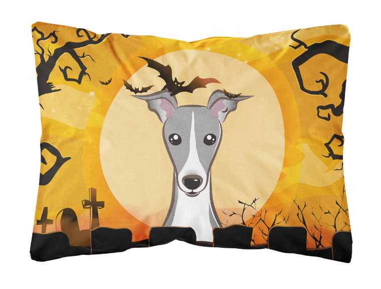 Carolines Treasures, Inc Halloween Dog Art Canvas Fabric Decorative Pillow, Canvas Material, 12x16 Inches, Trendy Style